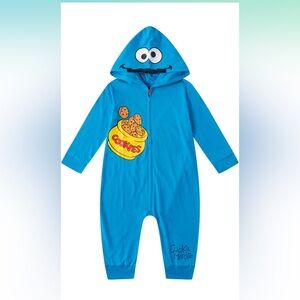 Sesame Street Boys Cookie Monster Romper